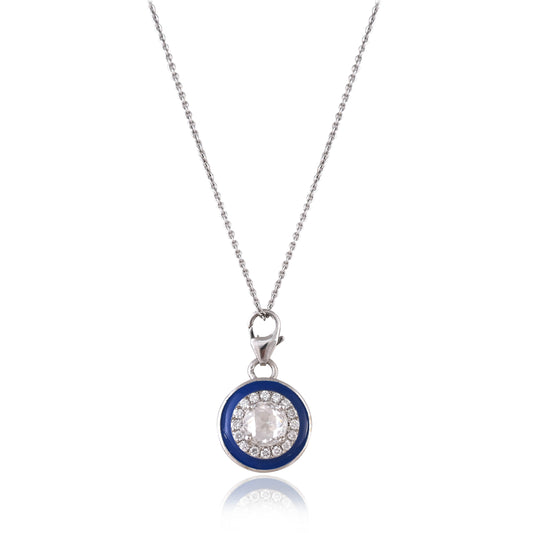 Blue Enamel Circle