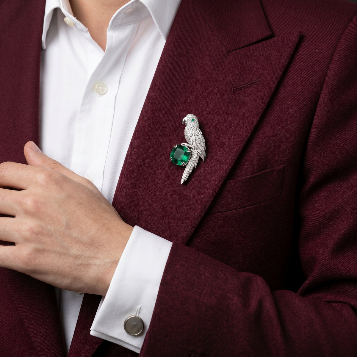 Parrot Brooch