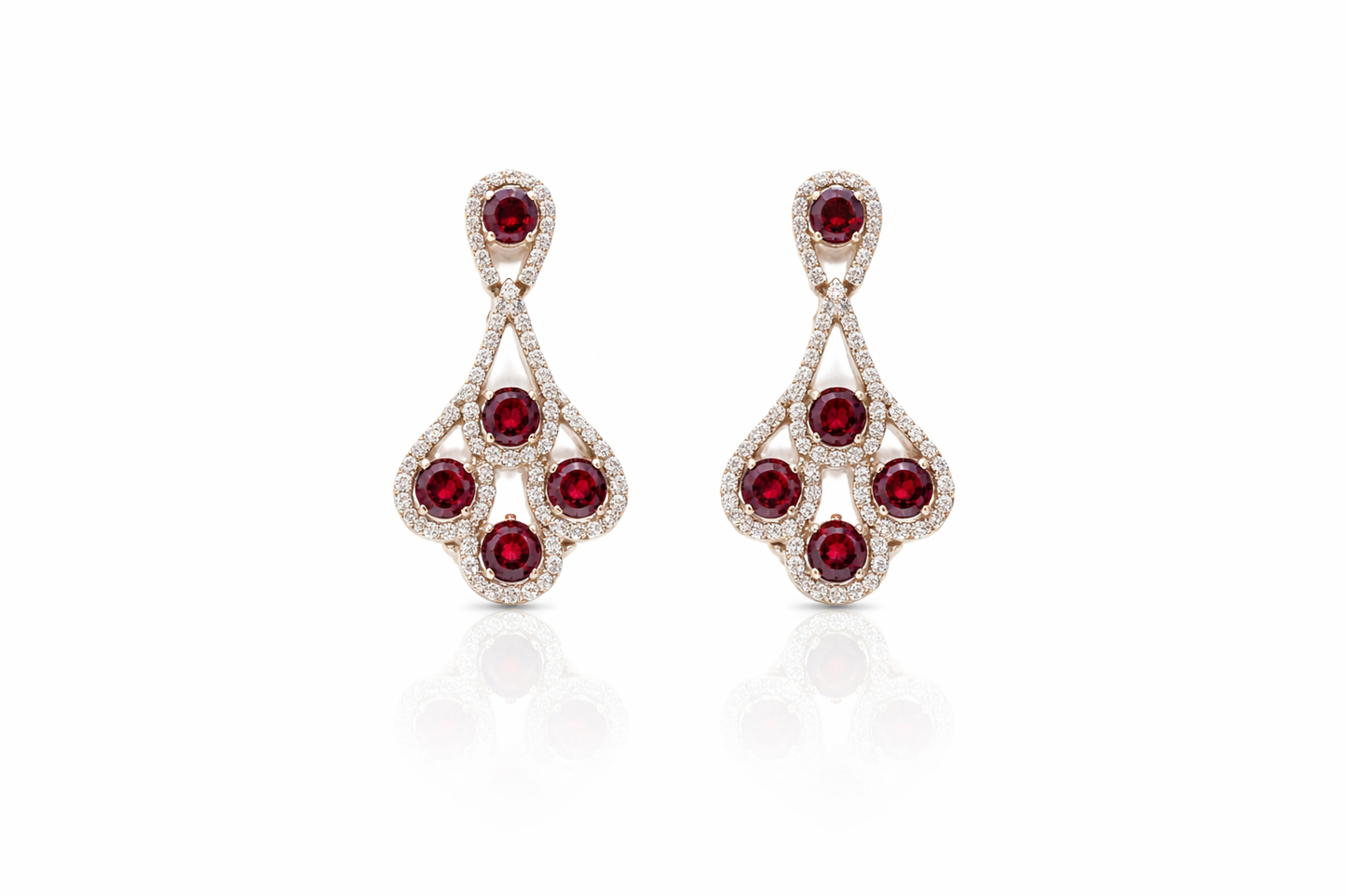 Rosy Halo Earring