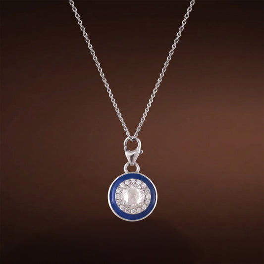 Blue Enamel Circle