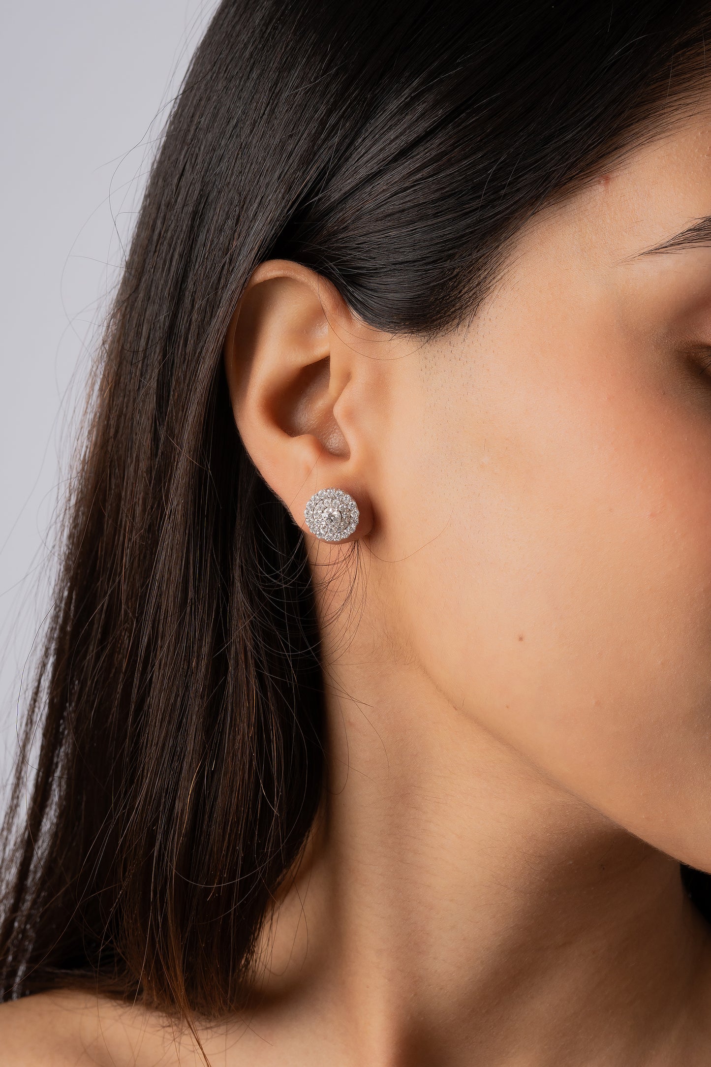 Halo Stud Earring
