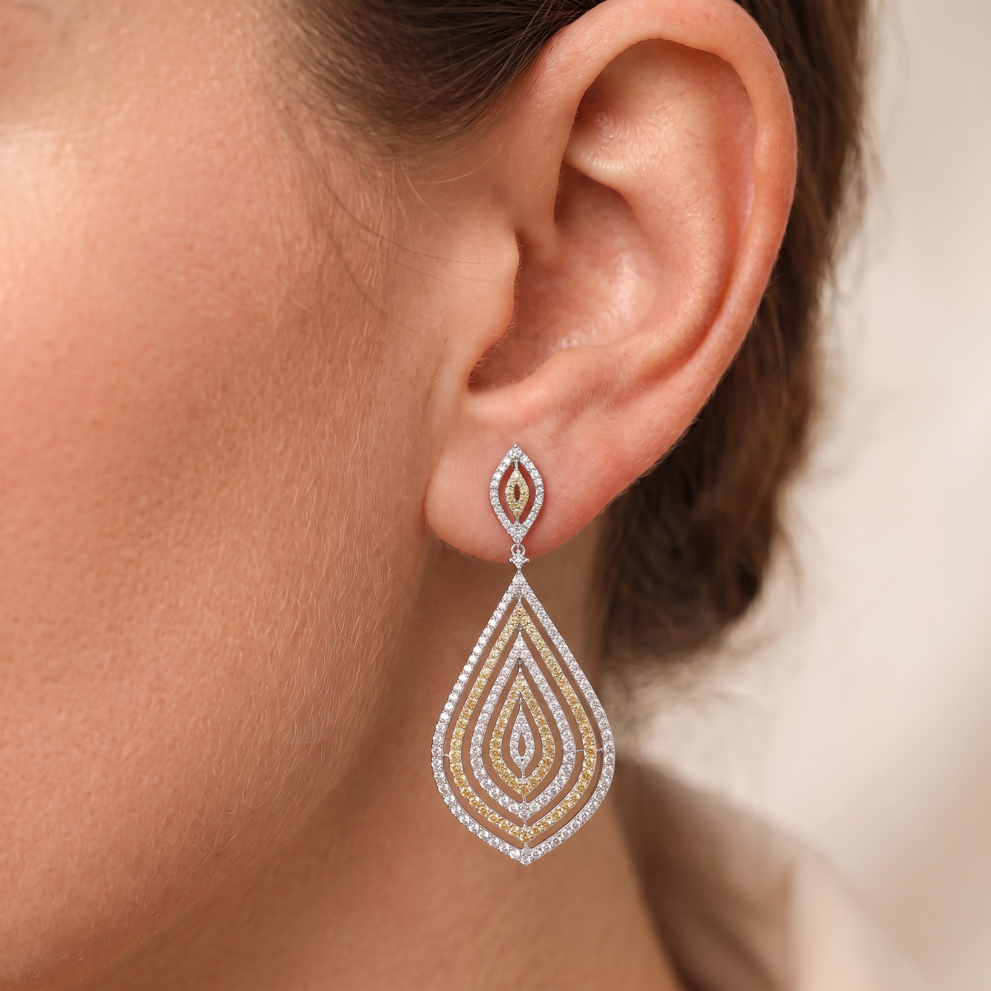 Golden Teardrop Earrings