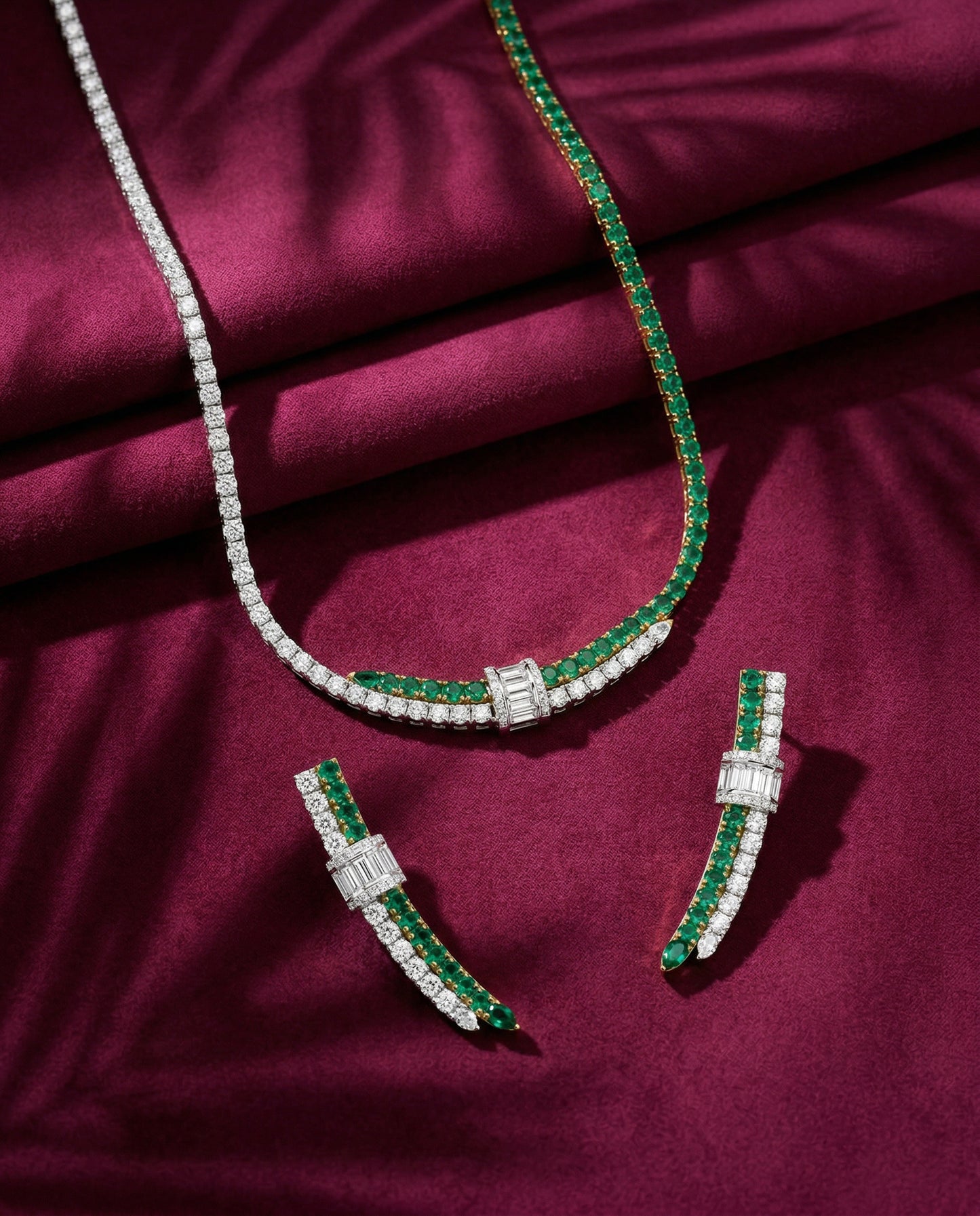 Zehra Necklace Set With Earrings